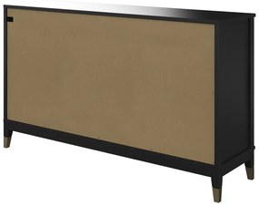 Westerleigh fekete komód, 144 x 85 cm - CosmoLiving by Cosmopolitan