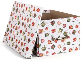 Fedeles dekoratív karton tárolódoboz 37x50x15 cm Engla Christmas Storage – Bigso