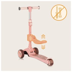 Lionelo - Gyermek roller 2in1 FRANKY rózsaszín