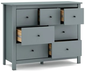 Szürkészöld borovi fenyő komód 110x80x40 cm Misti – Marckeric