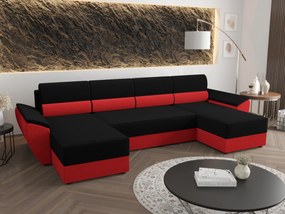 Sarok ülőgarnitúra U Radiant U2 (fekete + piros). 1057525