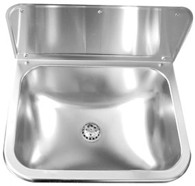 Falikút - rozsdamentes acél - hátfallal - 6/4" - 460 x 340 x 460 mm