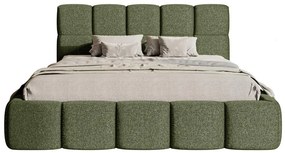 Franciaágy 160 cm Cirsten 160B (ágyráccsal) (oliva). 1099510