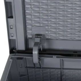 Szürke Pp Rattan Kerti Tárolóláda 90 L
