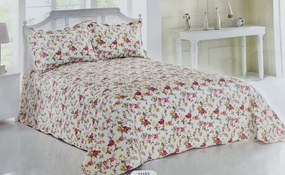 Vintage rose pamut ágytakaró TiaHome - 140x220cm + 1 db 50x70cm