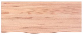 világosbarna kezelt tömör tölgyfa asztallap 100x40x(2-4) cm