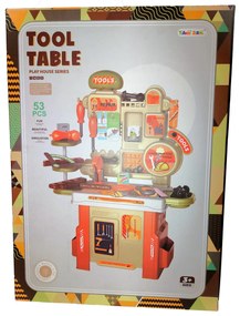 Tool Table Legolcsóbb Gyerek Játék Szerszámos Asztal és Szett 53 Darabos Készlet Szerszámasztal