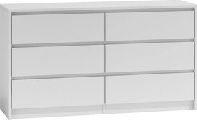 K120 2X3 komód, fehér