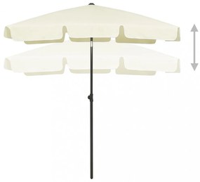 homoksárga strandnapernyő 180 x 120 cm