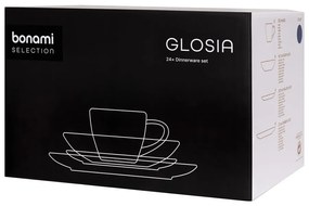 Bézs agyagkerámia étkészlet 24 db-os Glosia - Bonami Selection