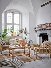 Bézs-natúr színű bambusz kerti kanapé Sole – Bloomingville