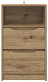 vidaXL Éjjeliszekrények 2 pcs Artisan tölgy 40 x 30 x 467 cm Faanyag