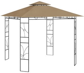 Tópszínű pavilon 3 x 3 x 2,7 m 160 g/m²