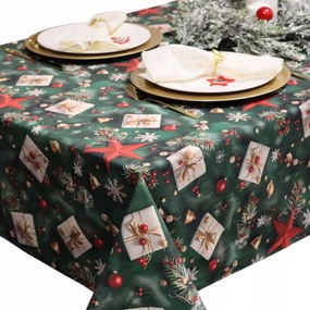 Abrosz Karácsonyi szenteste – Foltálló, zöld karácsonyi díszítés 260x140