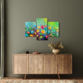 Kép - Absztrakt virágok (90x60 cm)