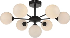 DAR LIGHTING COH3422-02 COHEN Mennyezeti Csillár Fekete, Opál G9 IP20