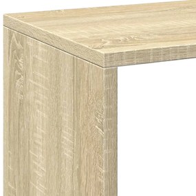 sonoma tölgy szerelt fa elválasztó könyvespolc 69,5x29x137,5 cm