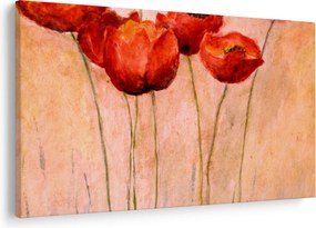Kép - piros tulipán (90x60 cm)