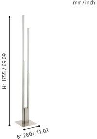 Eglo 900078 - LED RGBW Dimmelhető állólámpa FRAIOLI-ZLED/32W/230V