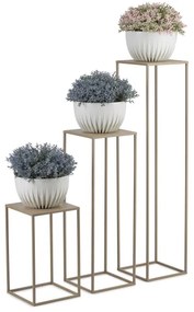 Virágállvány 70x24 cm bézs