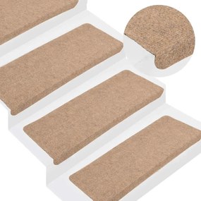 30 db bézs öntapadó lépcsőszőnyeg 65 x 24,5 x 3,5 cm