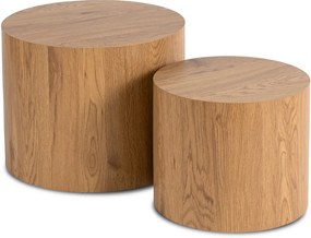 Dohányzóasztal szett Tölgy színben. LEILA