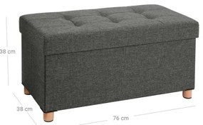 SULTAN sötétszürke pad