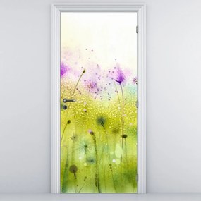 Fotótapéta ajtóra - Réti virágok (95x205cm)