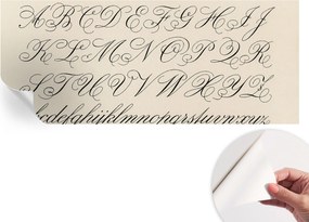 Fotótapéta Öntapadós Fali Falikép Kalligrafikus írás 250x104 cm