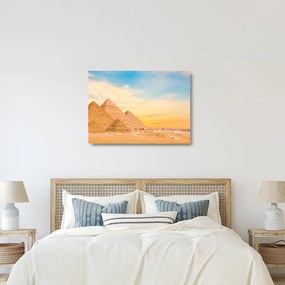 Az egyiptomi piramisok képe (üvegen) (70x50 cm)