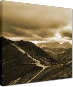 Vászonkép 30x30 Tátra Lengyel hegyek Kilátás