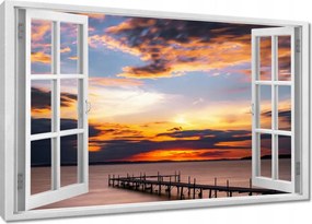 Vászonkép 60x40 Nyugati tó móló