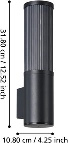EGLO 901033 SALLE Modern Kültéri Fali Lámpa E27 IP54