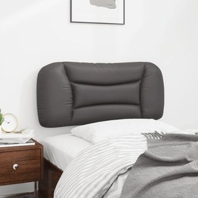szürke műbőr fejtámla párna 90 cm
