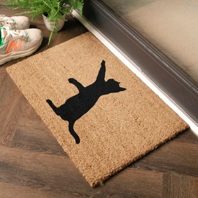 Kókuszrost lábtörlő 40x60 cm Cat – Artsy Doormats