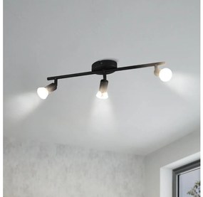 Eglo 32431 - LED Spotlámpa BUZZ-LED 3xGU10/2,8W/230V 3000K fekete