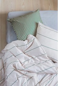 Bézs egyszemélyes pamut-szatén ágyneműhuzat 140x200 cm Align – Mette Ditmer Denmark