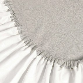 Goldea nem áteresztő frottír matracvédő kiságyba - szürkésbarna 70 x 140 cm