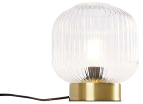 Art Deco asztali lámpa sárgarézből - Karel