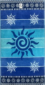 STROMBOLI Strandtörölköző kék 165x90cm
