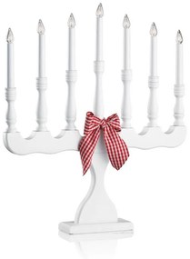 Markslöjd 8004 - Karácsonyi gyertyatartó SVANEHOLM 7xE10/3W/230V fehér