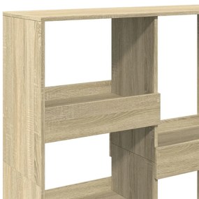 sonoma tölgy színű szerelt fa térelválasztó 100 x 33 x 115 cm