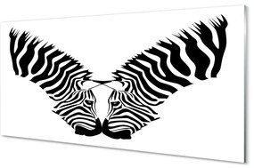 Akrilkép Mirror zebra 100x50 cm 2 fogas