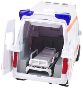 Interaktív Ambulance + Hordágy Fény és hanghatások! Ajtók nyitása 25 Cm