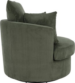 Relaxációs forgófotel, sötétzöld, SALTER