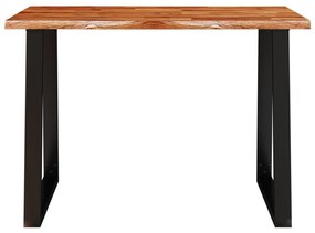 tömör akácfa étkezőasztal természetes éllel 110 x 70 x 75 cm