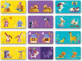 Párosító puzzle - Ellentétek, 24 db-os - Opposites