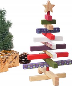 Karácsonyfa Szobor Kézműves Születésnapi Ajándék Gyűjthető Fa Figura