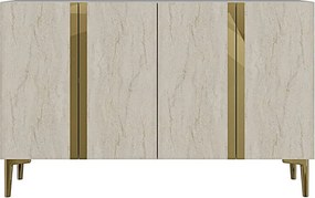 Anka 120 - White, Travertine, Gold