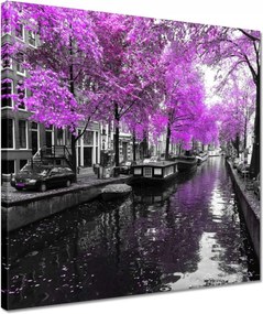 Vászonkép 40x40 Holland tájkép Folyó